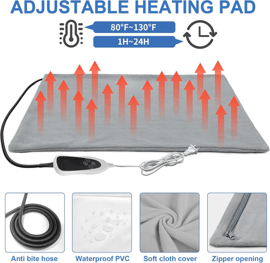 Foldable Indoor/Outdoor Heated Pet House for Cats & Puppies – Waterproof Shelter with Smart Thermostat, Cozy Window Panels & Removable Heating Pads