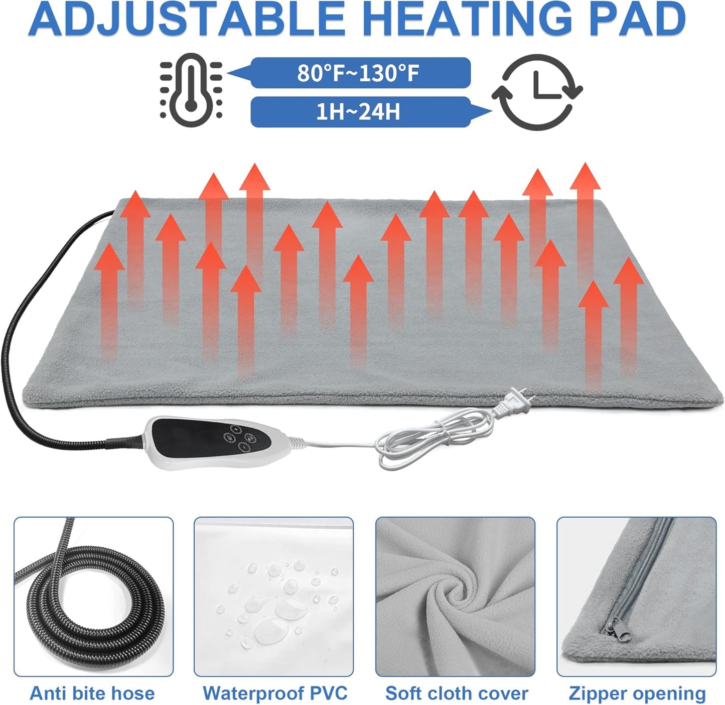 Insulated Foldable Heated Cat Cabin – Dual-Compartment Indoor/Outdoor Shelter with Smart Thermostat & Detachable Heating Pad